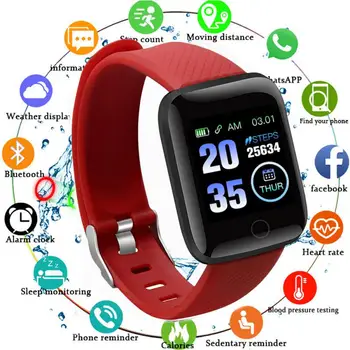 116 PLUSS Smart Käevõru Watch Värvi Ekraani Südame Löögisagedus, vererõhu Seire Jälgida Liikumist IP67, Veekindel Smart Vaadata