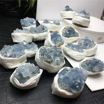 140-300g Töötlemata Looduslik Sinine Celestite Crystal Klastri Rock Küaniit, sillimaniit Mineraal Näidis