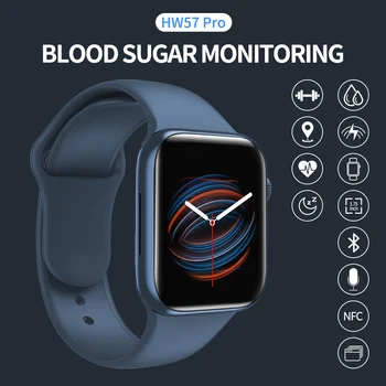 2022 Smart Vaadata Meeste ja Naiste Vaata Bluetooth Kõne Siri Toetada HW57 Tervise Avastamiseks veresuhkru Puhkeoleku Südame Löögisageduse WirelessCharging