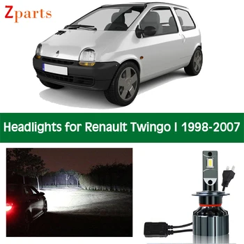 Auto Esilaterna Puhul Renault Twingo I 1 LED-Esitulede Pirnid Madal Kõrge Tala Canbus Valge 6000K 12V Auto Tuled Ees Lamp Tarvikud