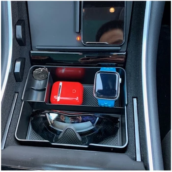 Auto Kesk-Taga Ladustamise Kasti Jaoks Tesla Model 3 BlueStar 2017 2018 2019 Konteiner Kinnas Korraldaja Juhul Auto Tarvikud