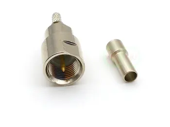 FME Male plug press jaoks RG316 RG174 RG179 LMR100 Kaabel Otse adapter