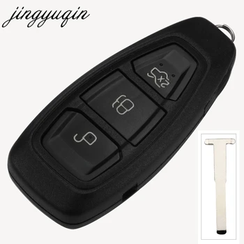 jinyuqin 3 Nööpi Remote Smart Key puhul Ford Focus C-Max, Mondeo Kuga Fiesta, Focus Titanium FOB Võtmed Shell Asendamine