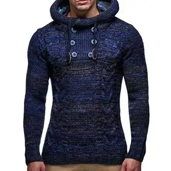 Kampsun Mees Kevad-Sügis-Talve 2021 Meeste Mood Soe Vintage Pulloverid, Kampsunid Liiga Kõrge Kaelusega Mantel Hupparit Riided