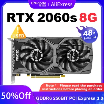 Kasutada RTX2060 Super 8 GB videokaardi GPU RTX2060Super Arvuti Mängu Graafika Kaardi Tugi GDDR6 256BIT PCI Express 3.0 X16