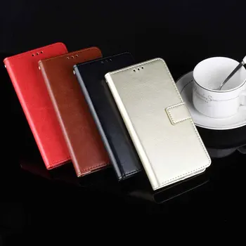 Nahast telefoni puhul Huawei Honor 8C / 8X MAX / 10 / Play / nautida MAX Katte Klapp rahakott koos alusega Retro Coque