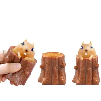 Naljakas Fidget Sõidavad Hiirt Cup Pigistada Mänguasi Terve Inimene Antistress Kuri Orav Mini Hiire Käes Mänguasjad, Lapsed Täiskasvanud