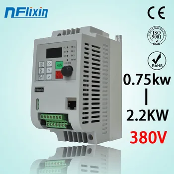NFLIxin 9100/9000 380V 0.75 KW/1,5 KW/2,2 KW, Mini VFD Variable Frequency Inverter Mootor Kiiruse reguleerimine Converter