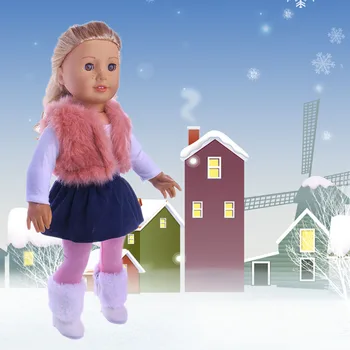 Nukk Talvel trendikas Kampsun 18 Tolline American Doll&43 Cm Sündida Laps Mannekeeni Tüdruk ,et Meie Põlvkond Tüdruku Mänguasi,jõulukink