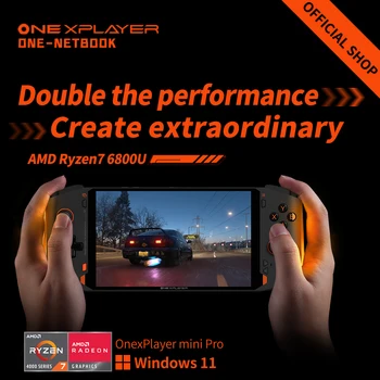 OnexPlayer AMD R7-6800U mini PC Mäng Laptop Üks Xplayer 7 tolline 1200P Windows 11 Pocket Office Pihuarvutite 3A Mängida Konsooli Arvuti