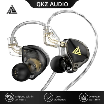 QKZ AK6 Zeus HiFi Kõrvaklapid Müra Tühistamises Peakomplekt Muusika Jälgida Bass Earbuds Juhtmega Kõrvaklapid Mikrofoniga fone de ouvido