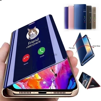 Smart Mirror Flip Case For Xiaomi Redmi Lisa 11 10 9 9s 8 8T Poco X3 NFC M3 Pro Max F3 9A 9C 9T Pluss Jalg Kate