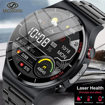 Uus EKG+PPG Smart Watch Meeste Laser Ravi veresuhkru Vere lipiidide vererõhk Tervise Järelevalve Smartwatch Jaoks Xiaomi