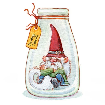 Uus Gnome Pudel Lõikamine Sureb Jõulud Jõuluvana Metallist Reljeef Šabloon DIY Scrapbooking kinkekaart Käsitöö