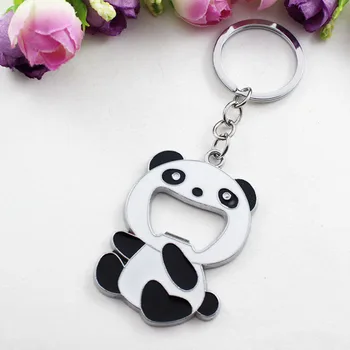 Võtmehoidja Uus Mood Panda Võti Mini Metallist Loomade Kuju Õlle Avaja Must Ja Valge Auto Turbo Võtmehoidja Hulgi-Kott