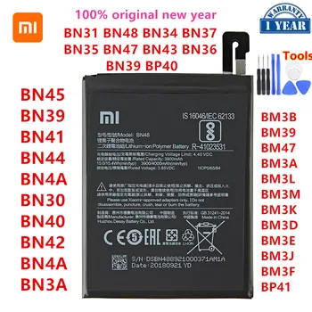 Xiaomi Orginaal BN45 BN41 BN44 BN4A BN31 BN40 BN42 BN4A BN48 BM3B BM39 BM47 BN47 BM3L BM3M BN35 BM3D BM3E BM3J BP41 Patareid