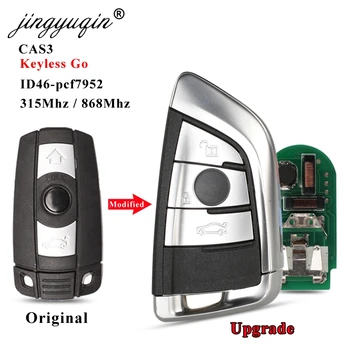 jingyuqin CAS3 Keyless-Go Upgrade Smart Remote Key BMW 3/5/6 Seeria, X5 X6 3 Nuppu 315MHz/868Mhz PCF7952