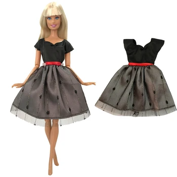 NK 2021 Uusim 1 Tk Üllas Must Pits Nukk Peen iga Päev Riiete Peal Mood Kleit Sobib Barbie Nukk Lapse Kingitus 3X