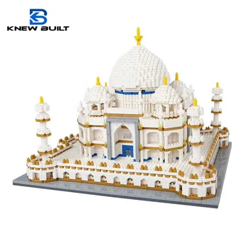 TEADSIN, EHITATUD India Taj Mahal 3D Mudel Komplektid Mänguasjad Mikro Mini ehitusplokid Täiskasvanute Maailma Kultuuripärandi Arhitektuur Tellised